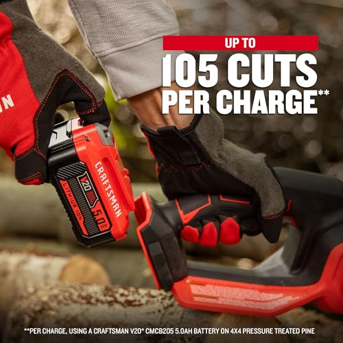 CRAFTSMAN Cordless Chainsaw Lightweight CMCCS630P1 - UZIS Sports